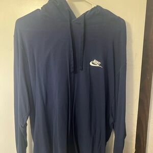 Nike Men's Blue Hoodie long sleeve